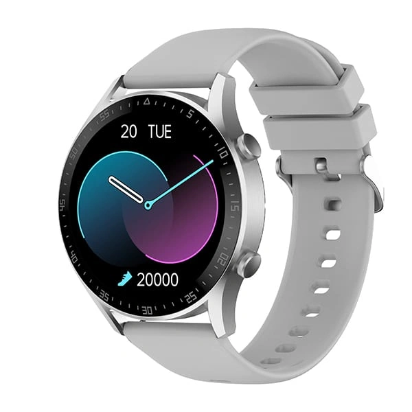 Fire-Boltt Talk 2 Bluetooth Calling Smartwatch - Silver Grey - Silver Grey