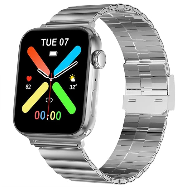 Fire-Boltt Visionary 1.78" AMOLED Smartwatch - Steel Silver - Steel Silver