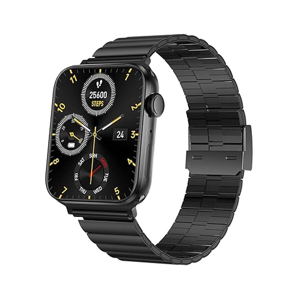 Fire-Boltt Visionary Ultra 1.78" AMOLED, Stainless Steel Luxury Smart Watch - Black - Black