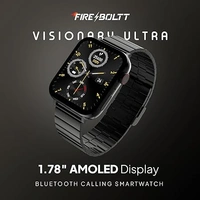 Fire-Boltt Visionary Ultra 1.78" AMOLED, Stainless Steel Luxury Smart Watch - Black - Black