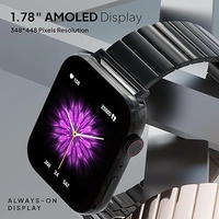 Fire-Boltt Visionary Ultra 1.78" AMOLED, Stainless Steel Luxury Smart Watch - Black - Black