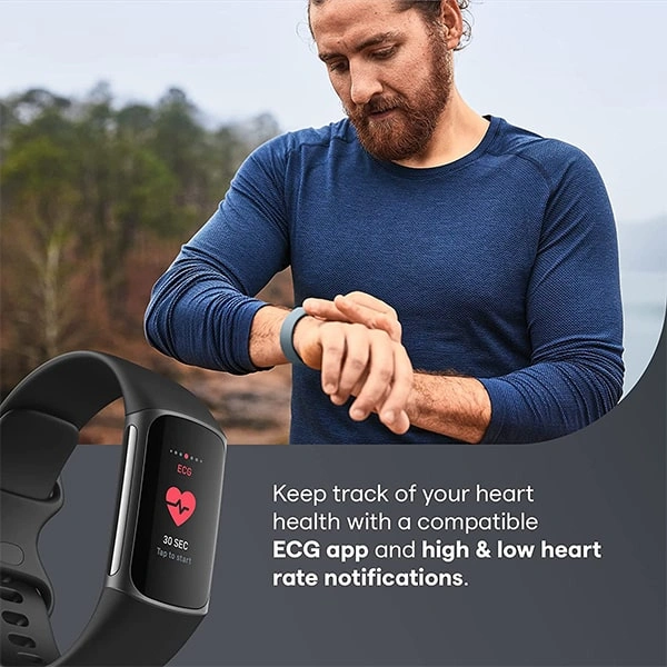 Fitbit Charge 5 Advanced Health & Fitness Tracker - White - White