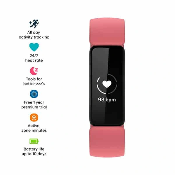 Fitbit Inspire 2 Health & Fitness Tracker - Desert Rose - Desert Rose