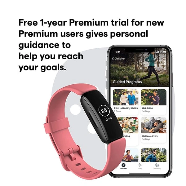 Fitbit Inspire 2 Health & Fitness Tracker - Desert Rose - Desert Rose