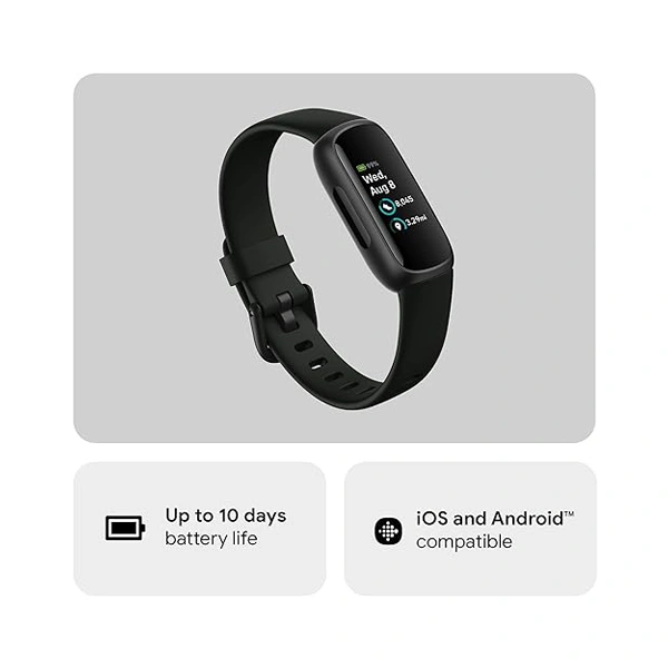 Fitbit Inspire 3 Health & Fitness Band - Lilac Bliss Black - Lilac Bliss Black