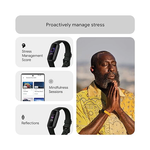 Fitbit Inspire 3 Health & Fitness Band - Lilac Bliss Black - Lilac Bliss Black
