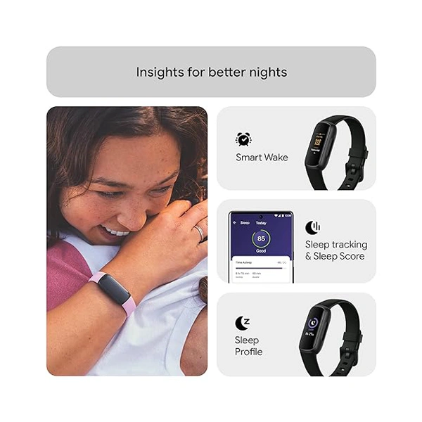 Fitbit Inspire 3 Health & Fitness Band - Lilac Bliss Black - Lilac Bliss Black