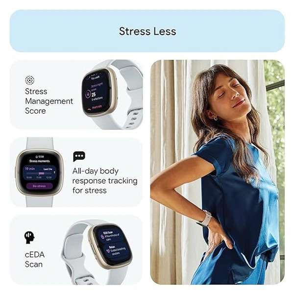 Fitbit Sense 2 Health & Fitness Band - Mist Soft Gold - Mist Soft Gold