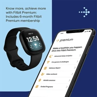Fitbit Versa 3 Health &amp; Fitness Smartwatch with GPS - Multicolour - Multicolour