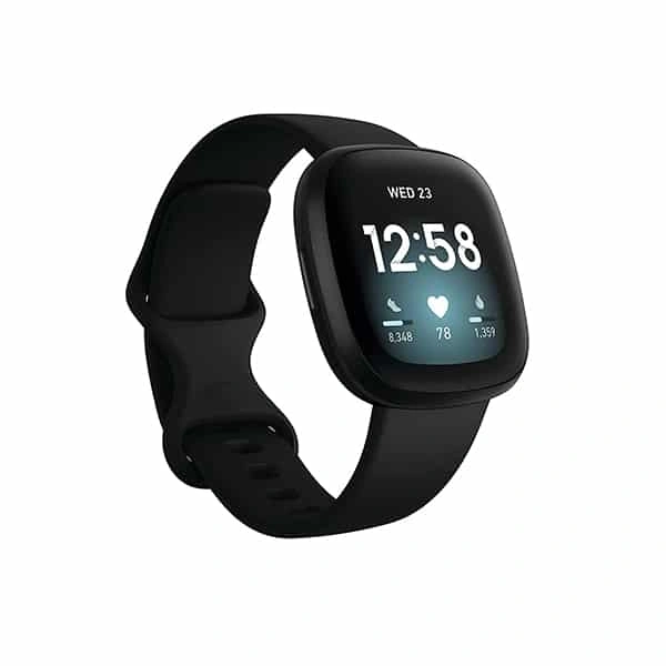 Fitbit Versa 3 Health &amp; Fitness Smartwatch with GPS - Black - Black