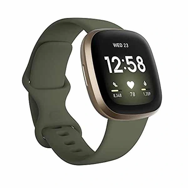 Fitbit Versa 3 Health &amp; Fitness Smartwatch with GPS - Olive - Olive