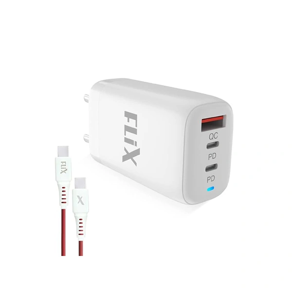 Flix FLiX (Beetel) Storm 65W PD & QC GaN Tech Fast Charging Wall Charger