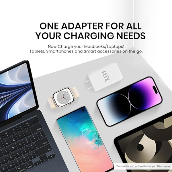 Flix FLiX (Beetel) Storm 65W PD & QC GaN Tech Fast Charging Wall Charger