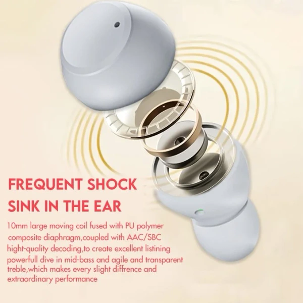 Flute Lifestyle Flute Mini Pods 219 True Wireless Earbuds - Pearl White - Pearl White