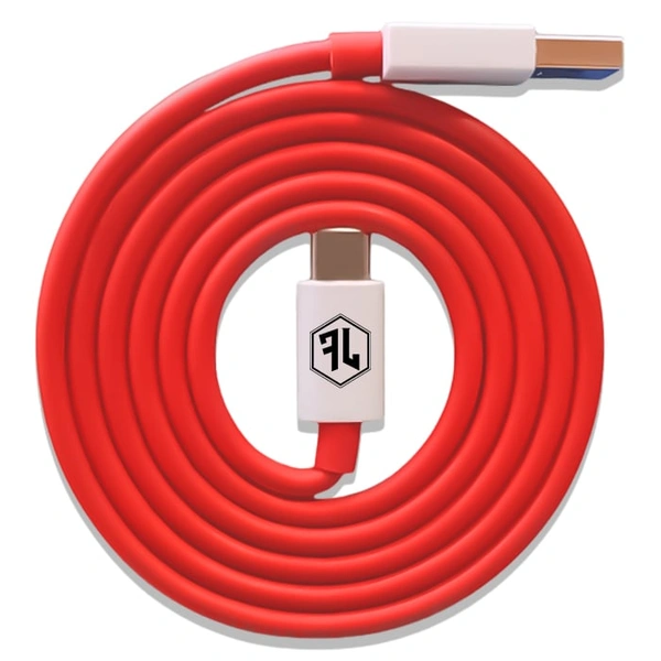 Flute Lifestyle Flute Type-A to Type-C VOOC Cable - Active Black, Bold Blue, Pearl White