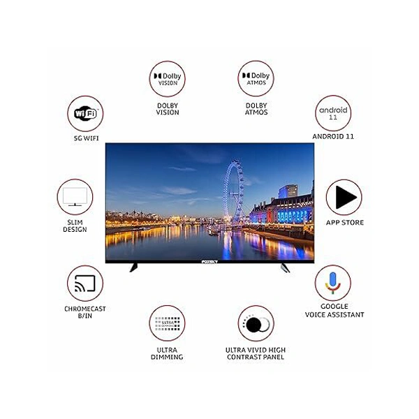 Foxsky 43FS-VS 108 cm (43 inches) Full HD Smart LED TV - Black