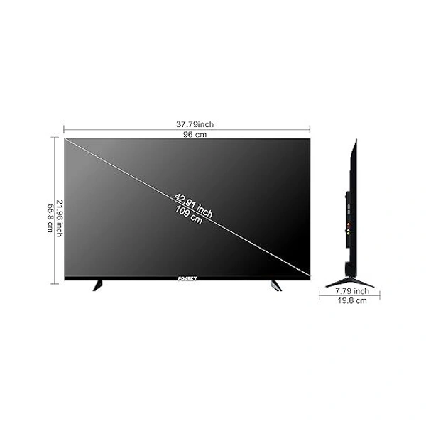 Foxsky 43FS-VS 108 cm (43 inches) Full HD Smart LED TV - Black