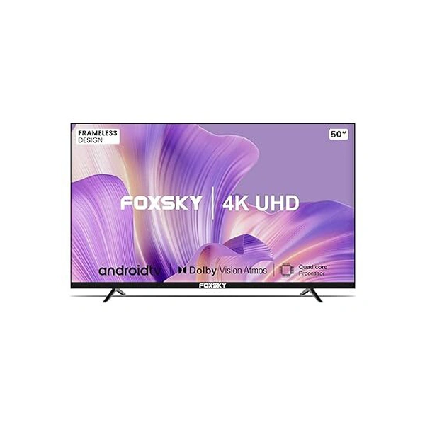 Foxsky 50FS-VS 127 cm (50 inches) 4K Ultra HD Smart LED TV - Black