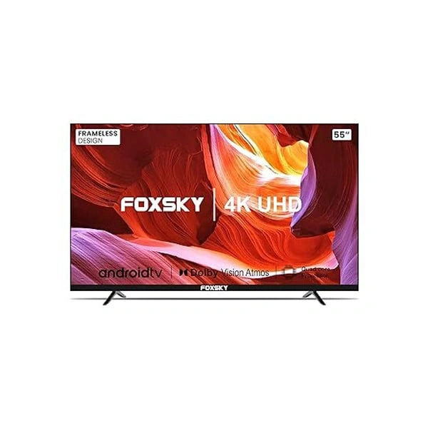 Foxsky 55FS-VS 139.7 cm (55 inches) 4K Ultra HD Smart LED TV - Black