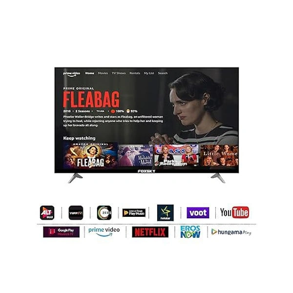 Foxsky 55FS-VS 139.7 cm (55 inches) 4K Ultra HD Smart LED TV - Black