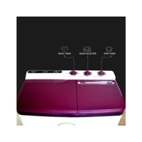 Foxsky 7.5 kg Semi-Automatic Top Load Washing Machine With Magic Filter - Maroon