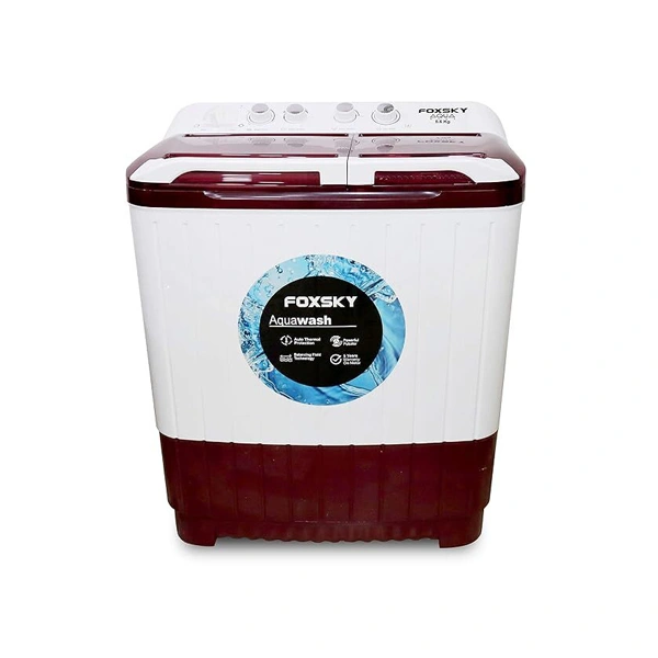 Foxsky 8.6 kg Semi-Automatic Top Loading Washing Machine - Maroon