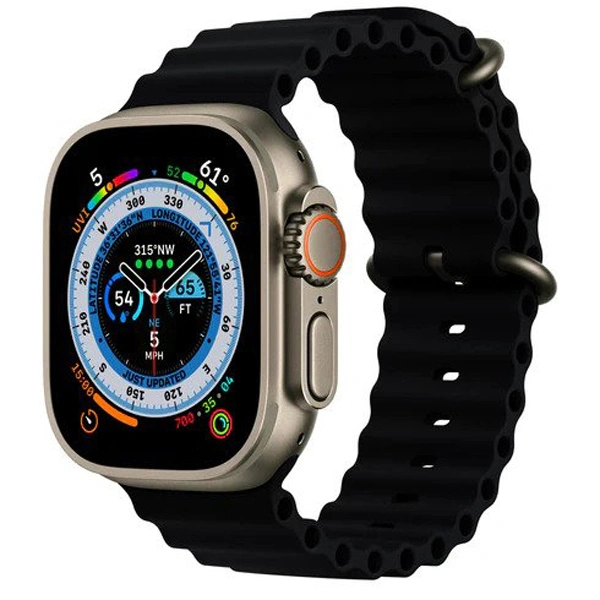 Foxsky FS Ultra FN8 Bluetooth Calling Smart Watch - Black