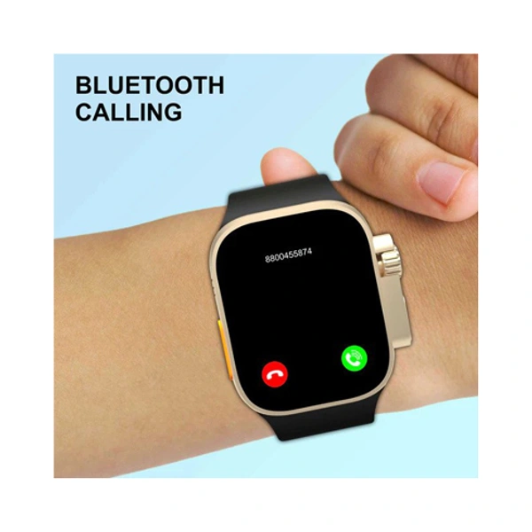 Foxsky FS Ultra FN8 Bluetooth Calling Smart Watch - Black