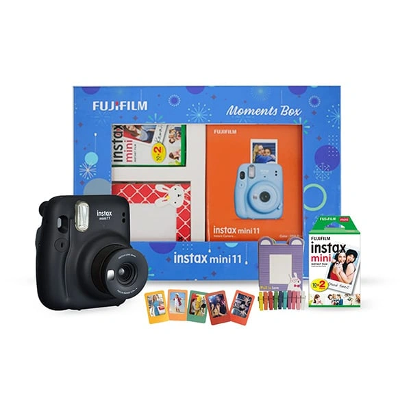 Fujifilm Instax Mini 11 Instant Camera Moments - Charcoal Grey - Charcoal Grey