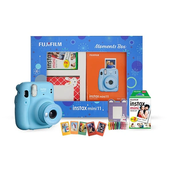 Fujifilm Instax Mini 11 Instant Camera Moments - Sky Blue - Sky Blue