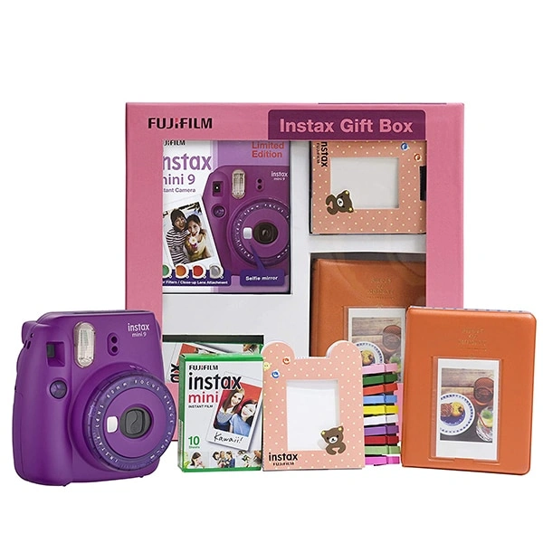 Fujifilm Instax Mini 9 Moments Box - Clear Purple - Clear Purple