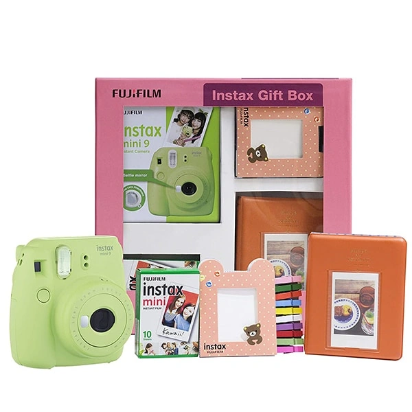 Fujifilm Instax Mini 9 Moments Box - Lime Green - Lime Green