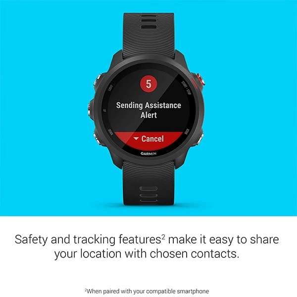 Garmin Forerunner 245 Music Smartwatch - Red - Red