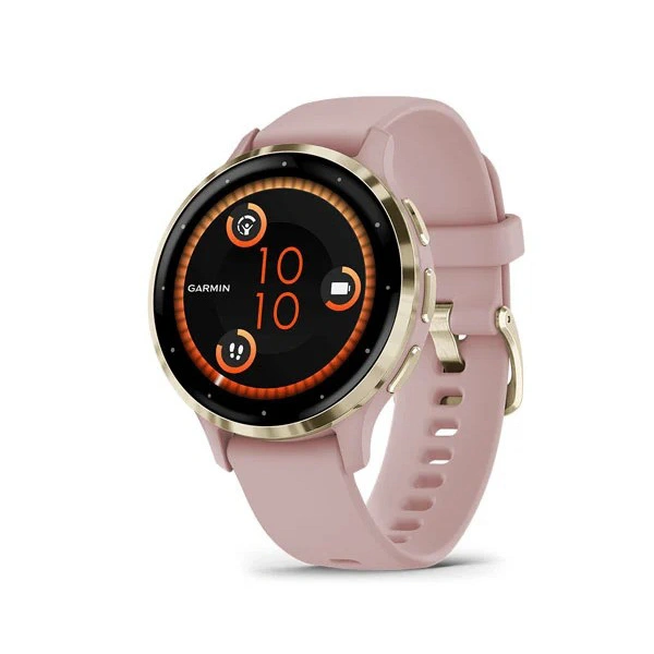 Garmin Venu 3S 1.2-Inch AMOLED Touchscreen Display Smart Watch - Pink - Pink