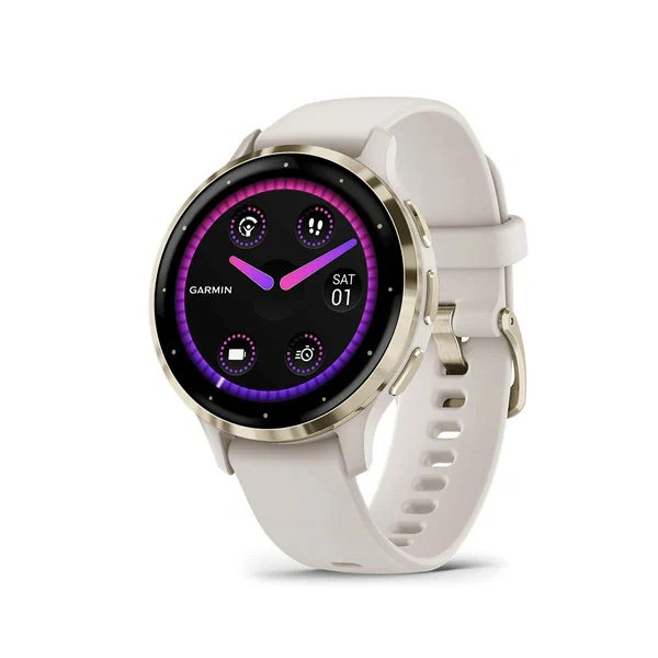 Garmin Venu 3S 1.2-Inch AMOLED Touchscreen Display Smart Watch - Ivory - Ivory
