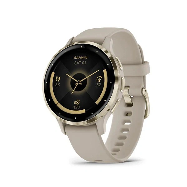 Garmin Venu 3S 1.2-Inch AMOLED Touchscreen Display Smart Watch - French Grey - French Grey