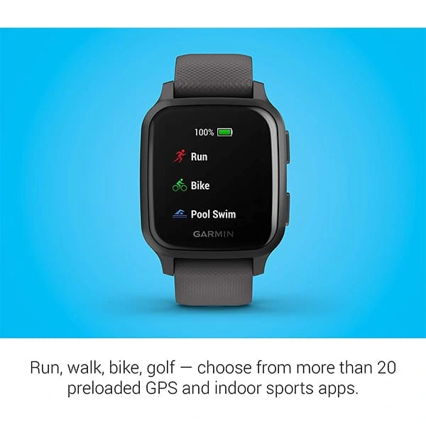 Garmin Venu Square Smartwatch - Grey, Slate - Grey, Slate