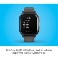 Garmin Venu Square Smartwatch - Grey, Slate - Grey, Slate