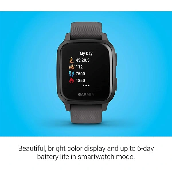 Garmin Venu Square Smartwatch - Grey, Slate - Grey, Slate