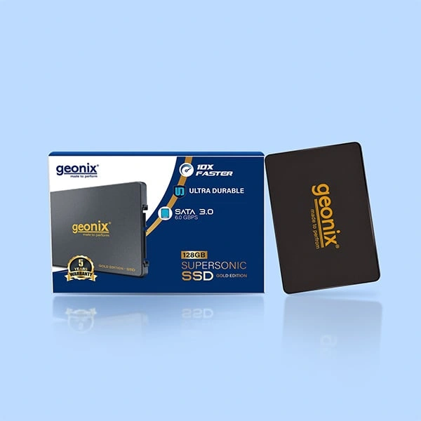Geonix 128GB Supersonic SSD Gold Edition - Black, Blue