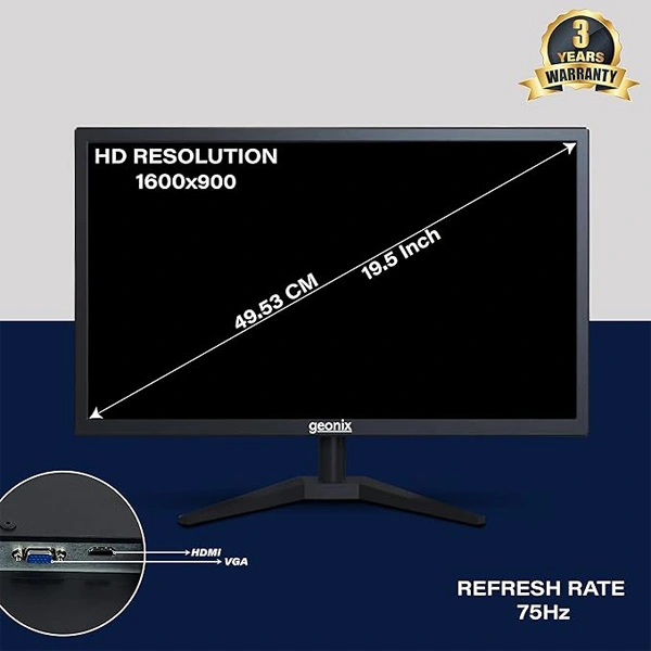 Geonix 19.5 Inch HD PC LED Monitor