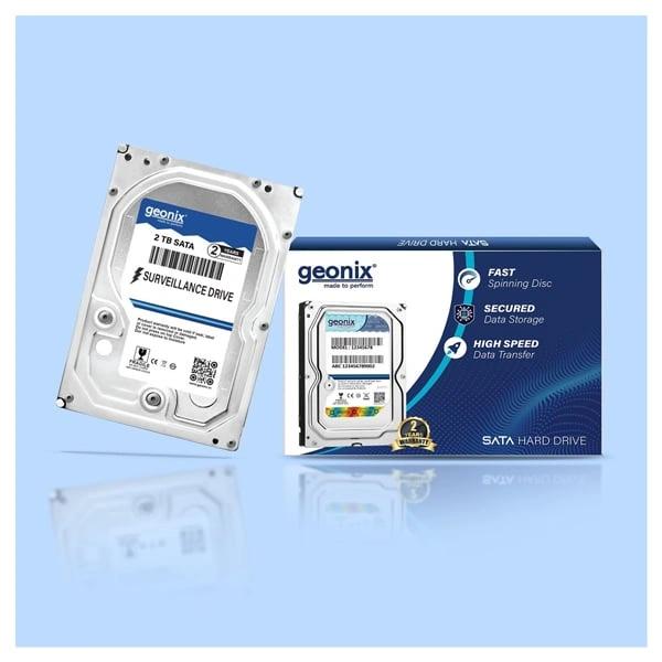 Geonix 2TB Desktop Hard Disk Drive - Silver