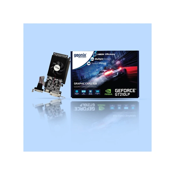 Geonix Geforce GT 210LP 1GB DDR3 Graphics Card - Black
