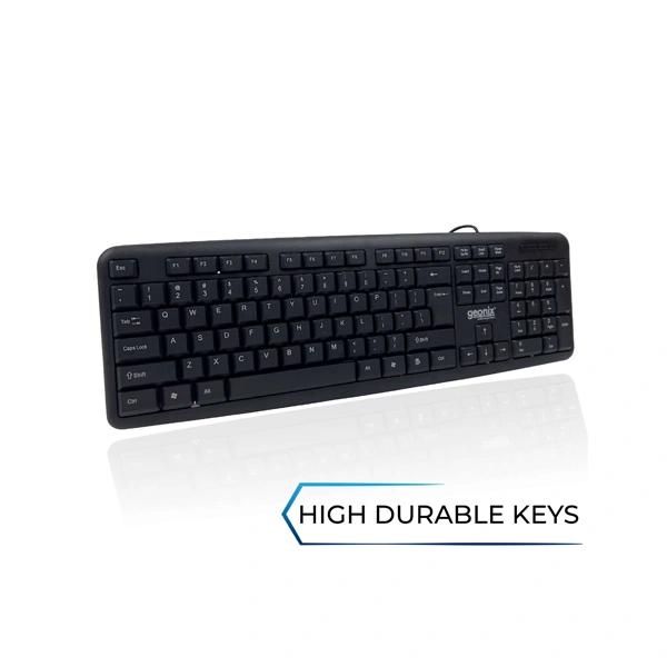 Geonix GXBM-01 Wired Keyboard Mouse Combo - Black