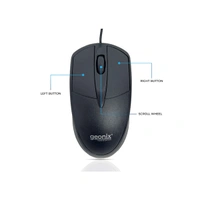 Geonix GXBM-01 Wired Keyboard Mouse Combo - Black