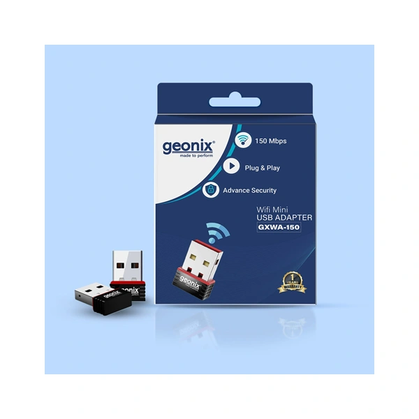 Geonix WiFi Mini USB Adapter - Black Red