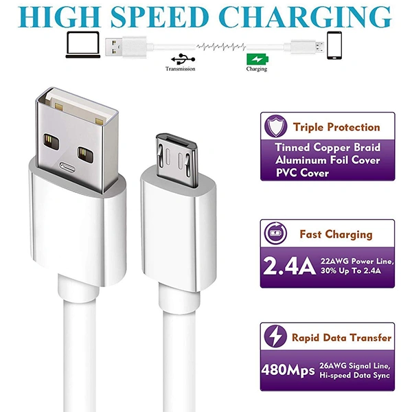 Gionee 2.4 A Micro USB Cable 1 Meter