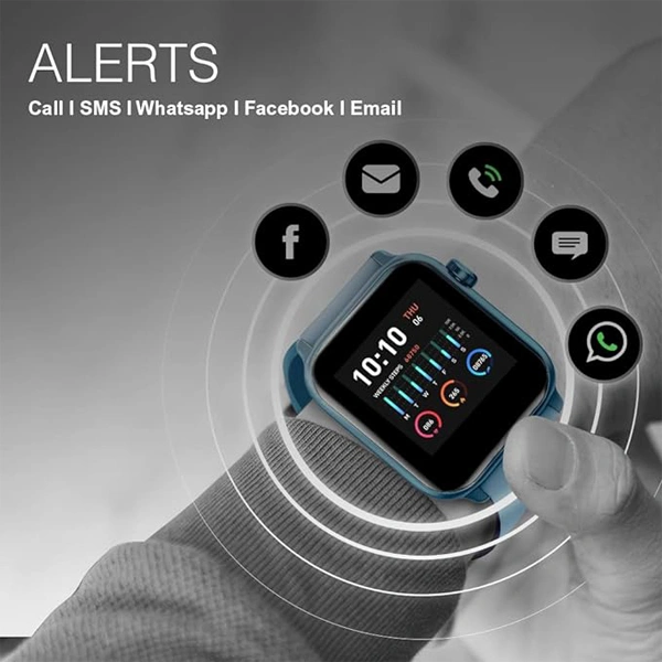 Gionee  GSW5 Smartwatch with SpO2 Heart Rate - Black