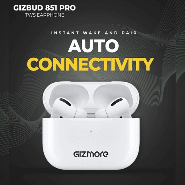 Gizmore GIZmore 851 Pro TWS Earbuds with Noise Isolation