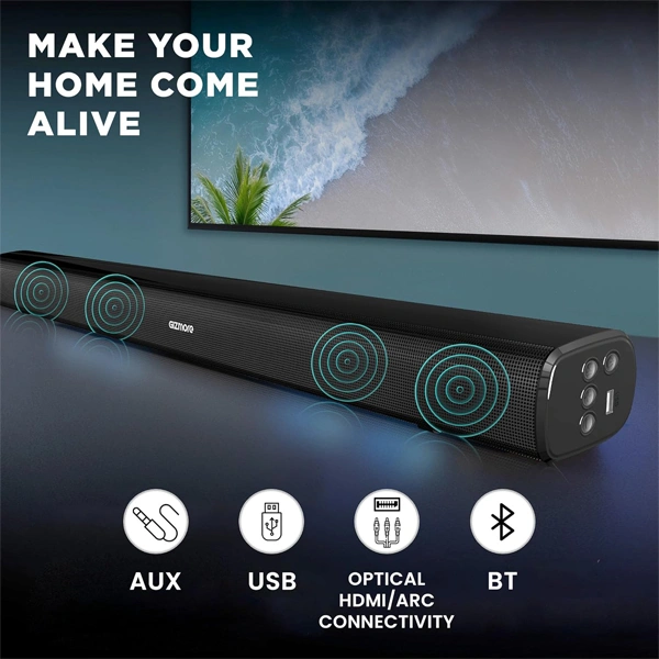 Gizmore BAR6100 60W RMS Portable Bluetooth Soundbar